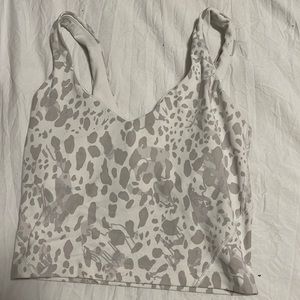 Lululemon Camo white and gray alight tank top